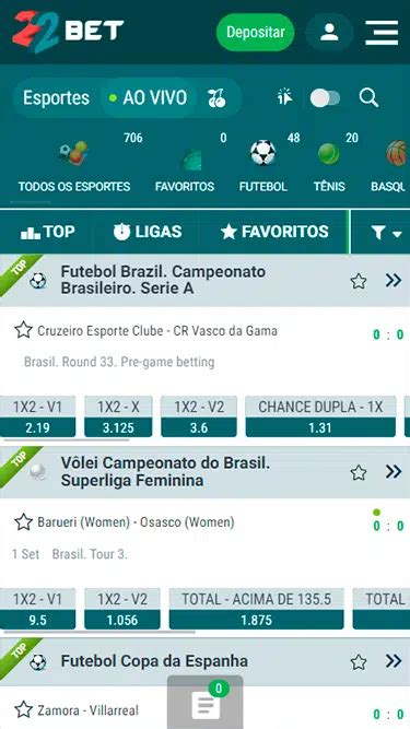 Odds de apostas Ao Vivo e apostas durante o jogo » 22Bet™